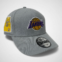  Lakers NBA Patch Gray 9FORTY A-Frame Adjustable Cap